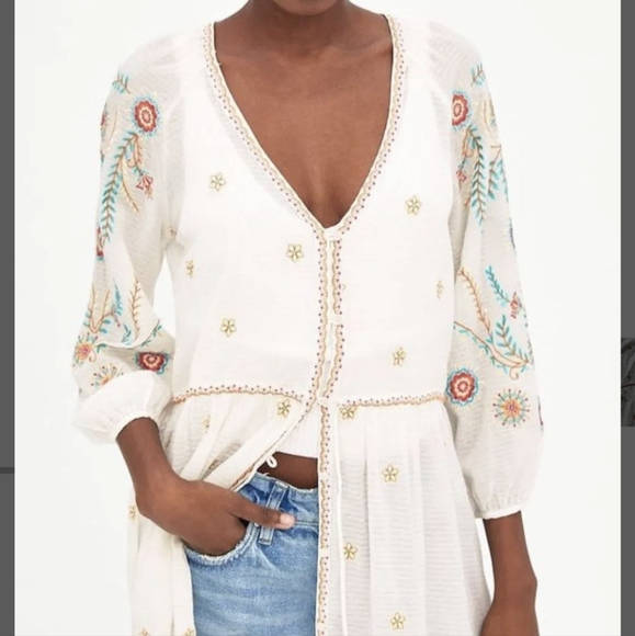 Zara TRF collection button down - Picture 3 of 10